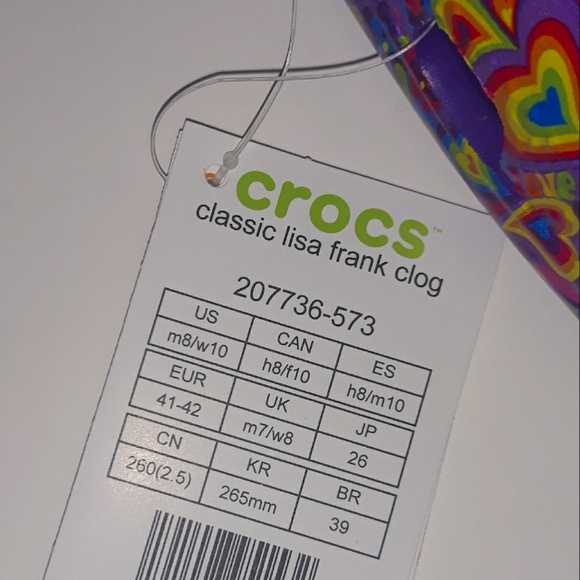 (New) Lisa Frank Crocs (M8/W10) - Picture 14 of 15